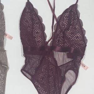 Maroon Victoria’s Secret lingerie